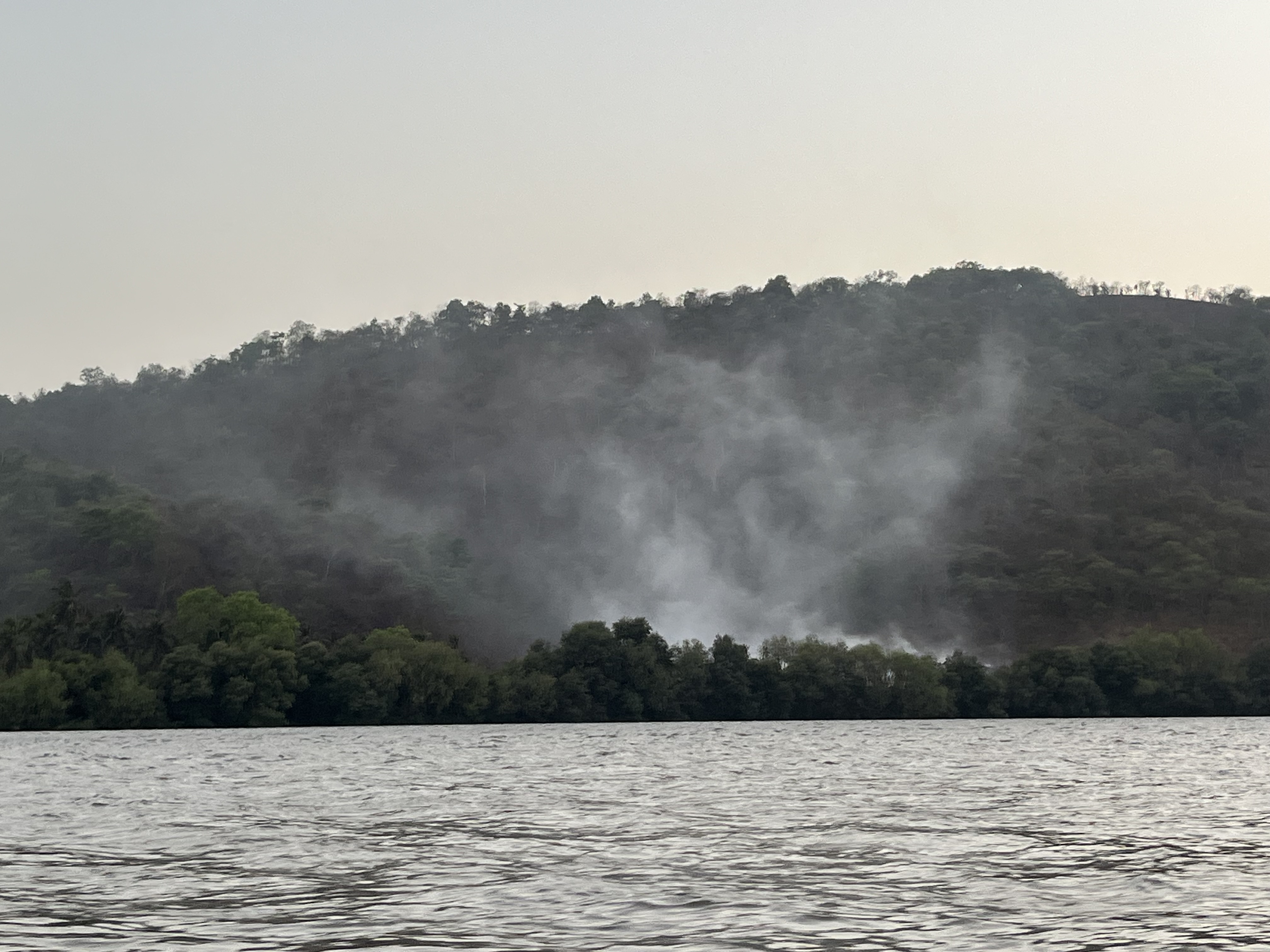 Scenic River Landscape around Karjat
