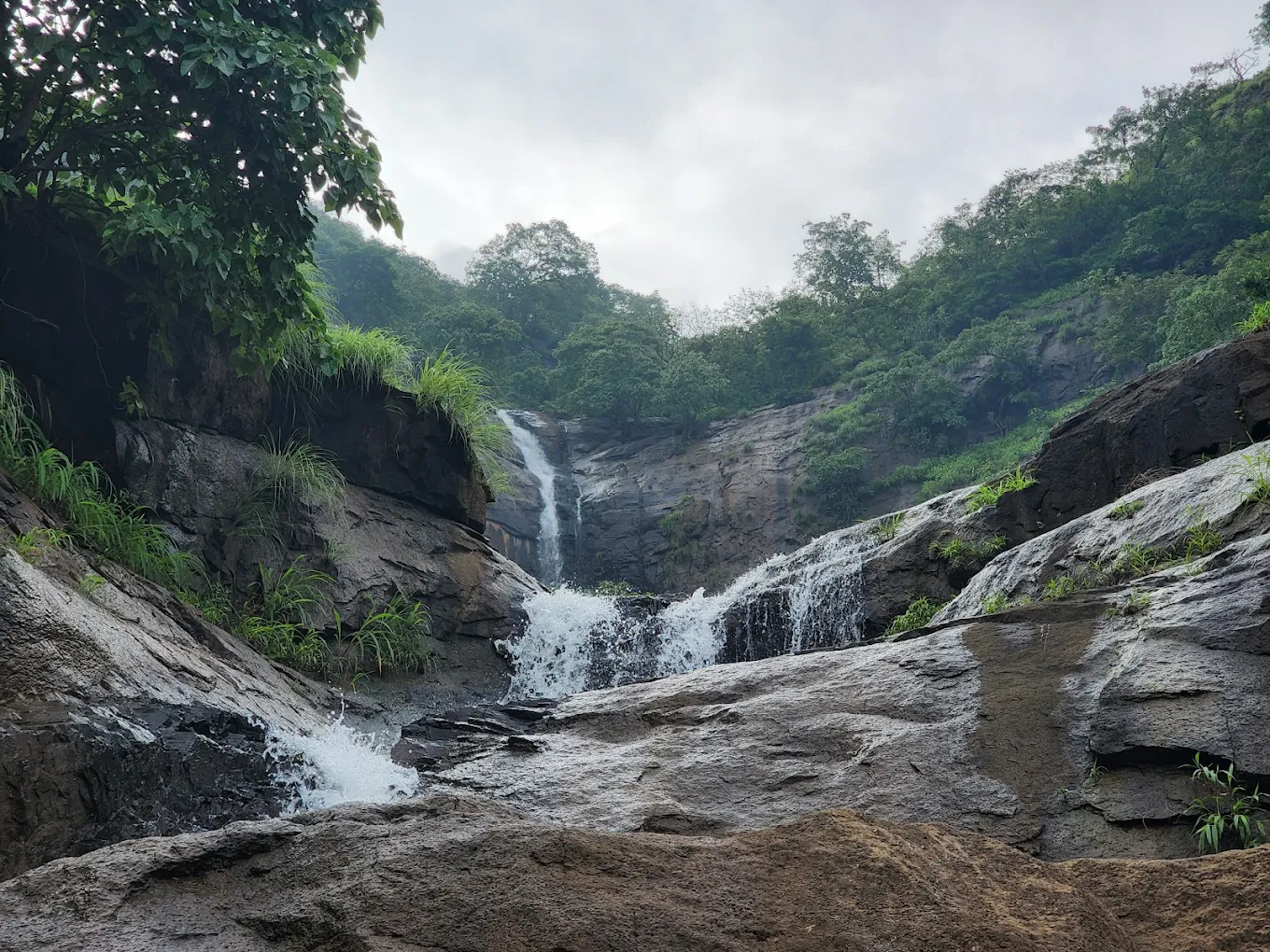 Seasonal Waterfall Streams near Bhivgad Fort