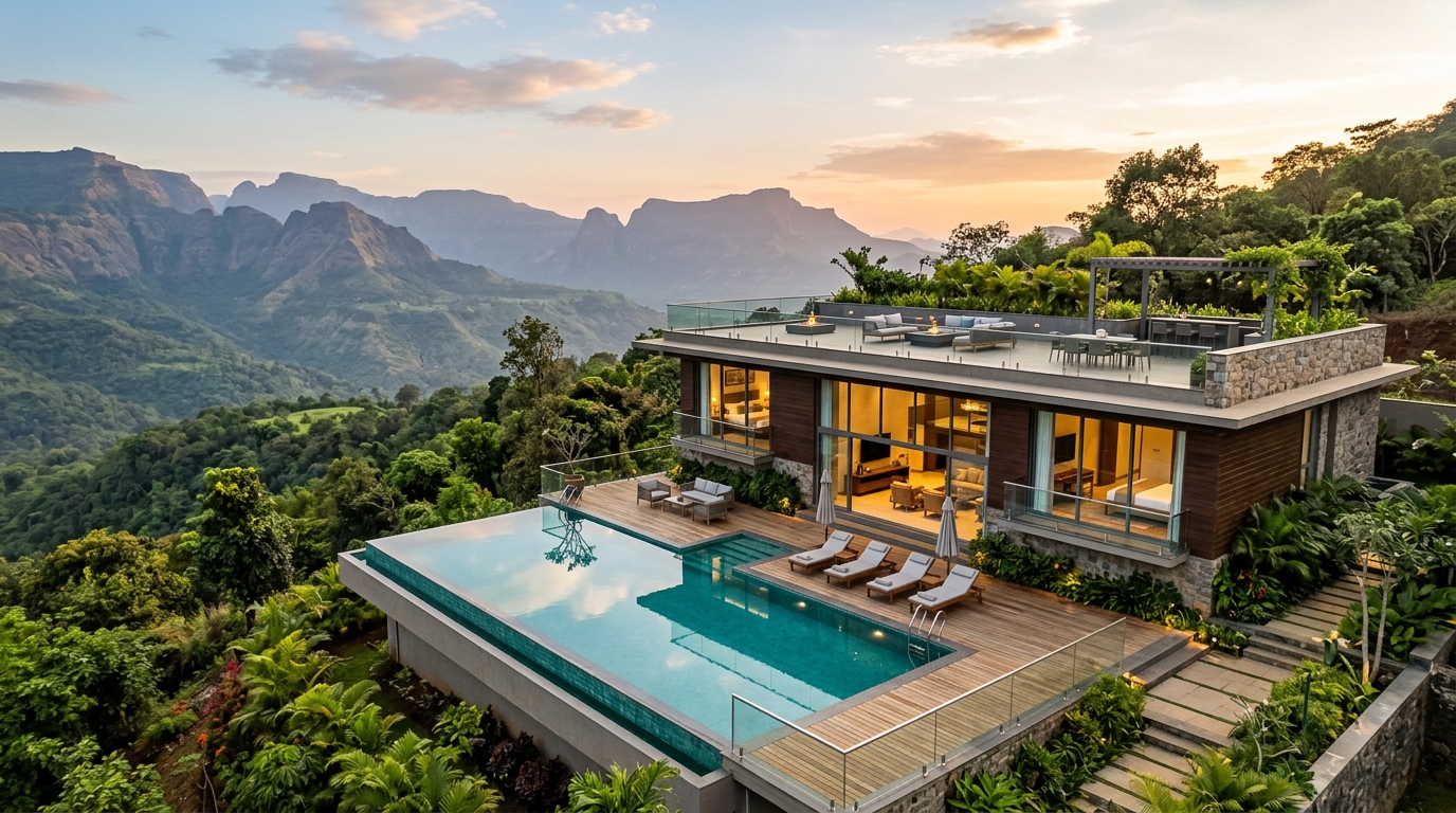 The Sky Deck Villa Karjat with Swimming Pool