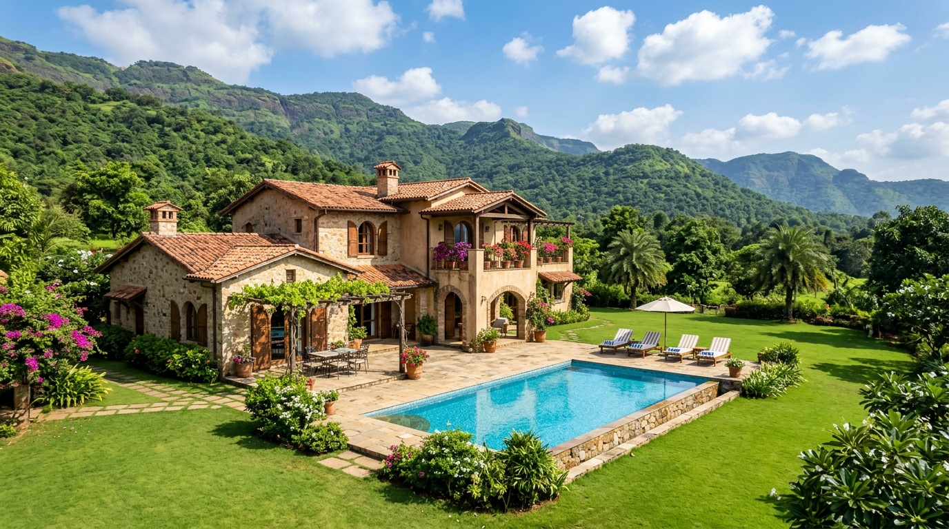 Tuscan Farms Karjat Villa with Private Pool