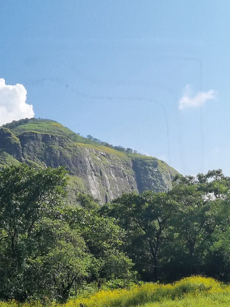 Distant View of Kataldhaar Waterfall Gorge