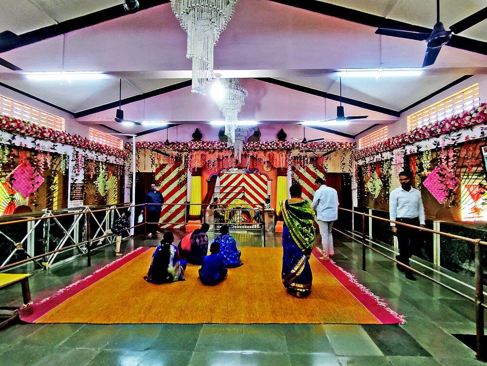 Interior Prayer Hall of Mahalakshmi Temple