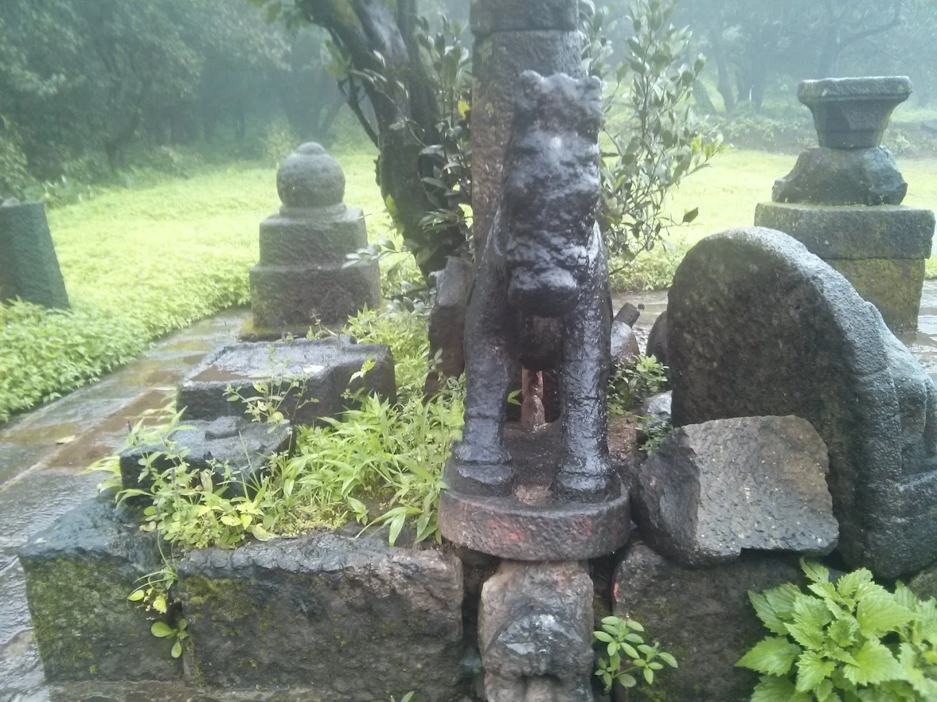 Ancient Carved Sculptures at Rajmachi