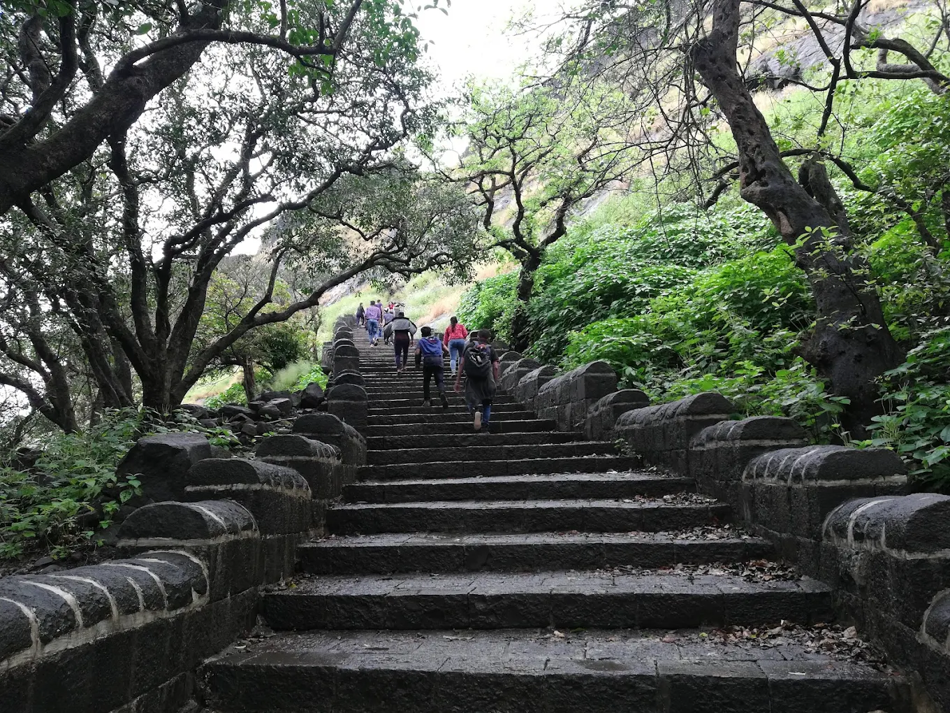 Stone Stairways Leading to Shrivardhan Bastion