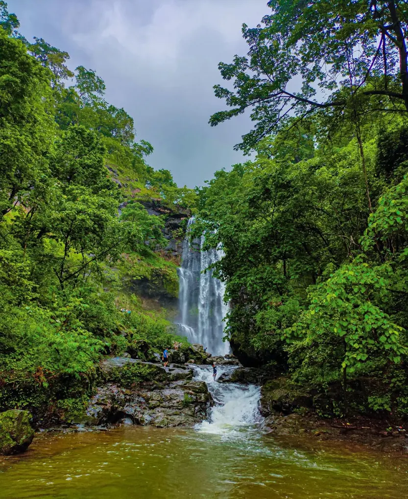 Close-up View of Subhedar Waterfall