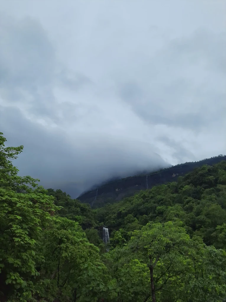 Distant View of Sahyadri Ridges near Karjat