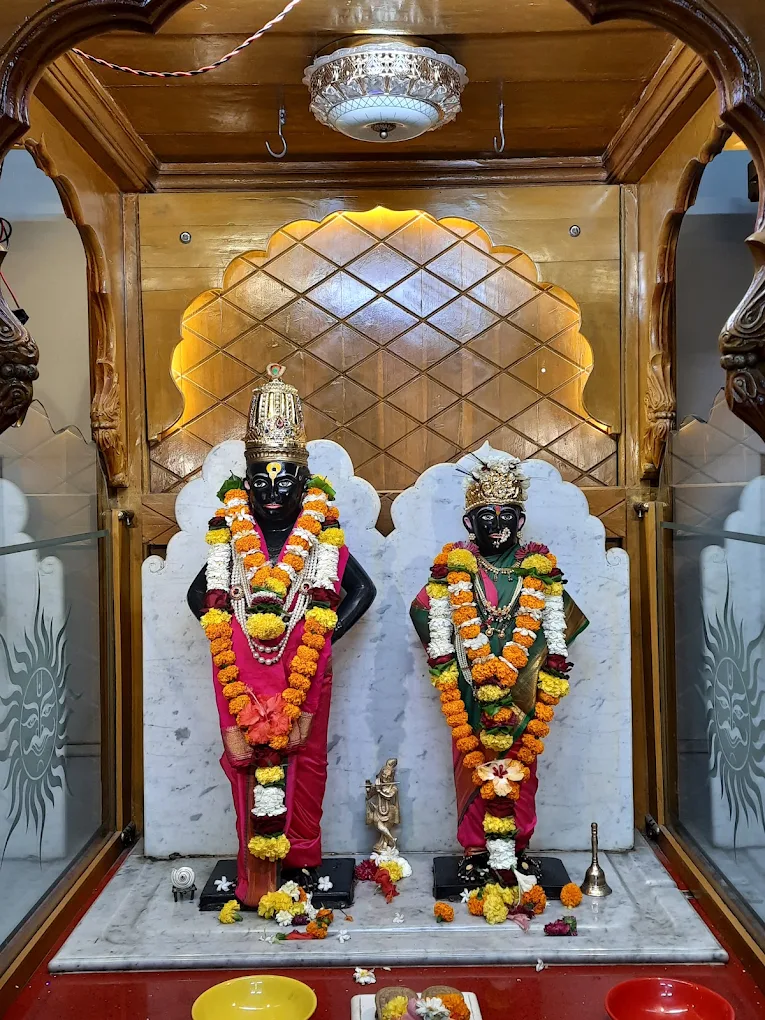 Sanctum Idols of Lord Vitthal and Goddess Rukmini